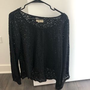 Ralph Lauren denim and supply black lace top